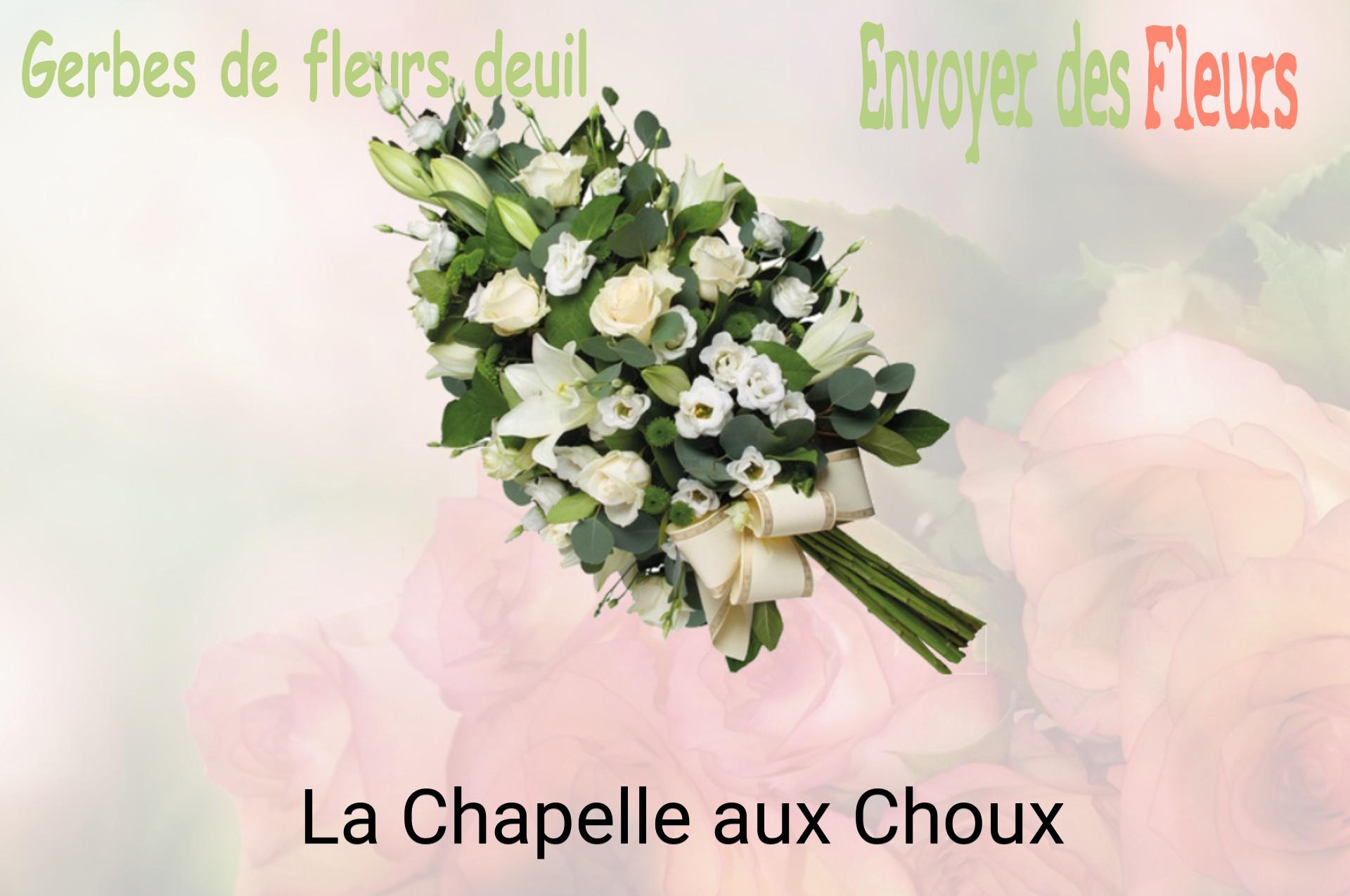 Gerbe de fleurs de deuil livrée à La Chapelle-aux-Choux